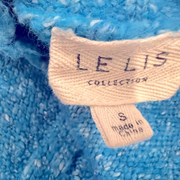 Gorgeous Blue Mock Neck Sweater - Picture 3 of 3